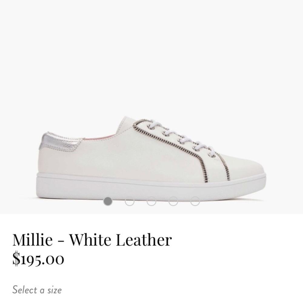 Millie White leather sneakers